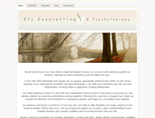 Tablet Screenshot of elycounselling.com